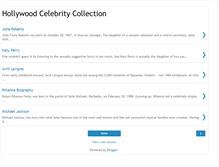 Tablet Screenshot of hollywood-celebrity-collection.blogspot.com