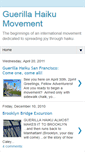 Mobile Screenshot of guerillahaikumovement.blogspot.com