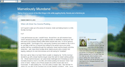 Desktop Screenshot of marvelouslymundane.blogspot.com