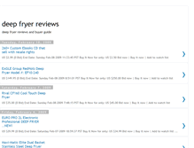 Tablet Screenshot of deepfryerreviews.blogspot.com