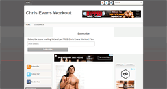 Desktop Screenshot of chris-evans-workoutx.blogspot.com