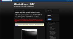 Desktop Screenshot of best46inchhdtv.blogspot.com