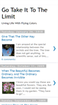 Mobile Screenshot of gotakeittothelimit.blogspot.com