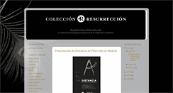 Desktop Screenshot of coleccionresurreccion.blogspot.com