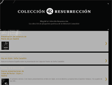 Tablet Screenshot of coleccionresurreccion.blogspot.com