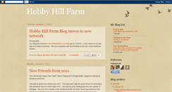 Desktop Screenshot of hobbyhillfarm.blogspot.com