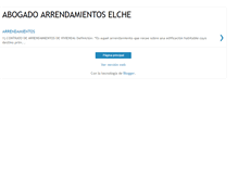 Tablet Screenshot of abogadosarrendamientoselche.blogspot.com
