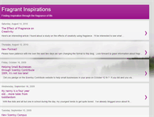 Tablet Screenshot of fragrantinspiration.blogspot.com