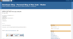 Desktop Screenshot of mxdev.blogspot.com