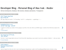 Tablet Screenshot of mxdev.blogspot.com