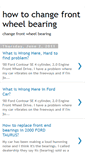 Mobile Screenshot of howtochangefrontwheelbearing.blogspot.com
