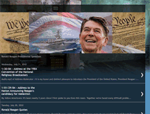 Tablet Screenshot of famous-reagan-speeches.blogspot.com