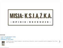 Tablet Screenshot of misja-ksiazka.blogspot.com