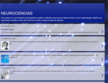 Tablet Screenshot of bioneurociencias.blogspot.com