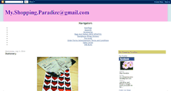 Desktop Screenshot of my-shopping-paradize.blogspot.com
