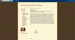 Desktop Screenshot of citygirlmountainwedding.blogspot.com