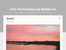 Tablet Screenshot of pet-wildlife-art.blogspot.com