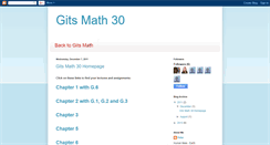 Desktop Screenshot of gitsmath30.blogspot.com