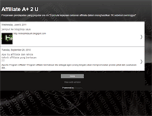 Tablet Screenshot of affiliateplus2u.blogspot.com