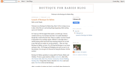 Desktop Screenshot of boutiqueforbabies.blogspot.com