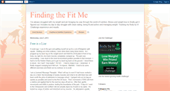 Desktop Screenshot of findingthefitme.blogspot.com