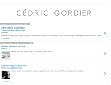 Tablet Screenshot of cedricgordier.blogspot.com
