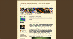 Desktop Screenshot of oldsonytvserials.blogspot.com