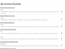 Tablet Screenshot of mycurrentfavorite.blogspot.com