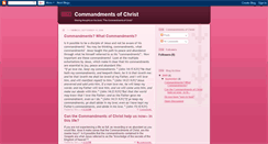 Desktop Screenshot of commandschrist.blogspot.com