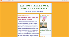 Desktop Screenshot of eatyourheartoutrosietheriveter.blogspot.com