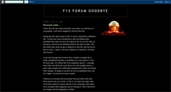 Desktop Screenshot of f13forumgoodbye.blogspot.com