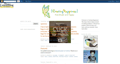Desktop Screenshot of creatinghappinessblog.blogspot.com