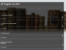 Tablet Screenshot of apenglishlit2011.blogspot.com