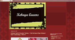 Desktop Screenshot of kebayaqueens.blogspot.com