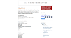 Desktop Screenshot of mrwhitejhms.blogspot.com