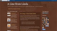 Desktop Screenshot of alinefromlinda.blogspot.com