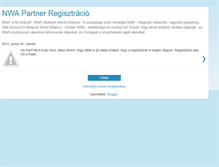 Tablet Screenshot of nwa-regisztracio.blogspot.com