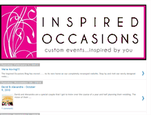 Tablet Screenshot of inspired-occasions.blogspot.com