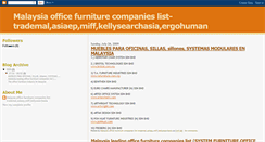 Desktop Screenshot of malaysiaofficefurniture.blogspot.com