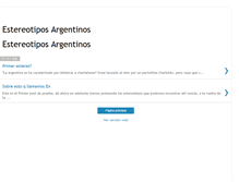 Tablet Screenshot of estereotiposargentinos.blogspot.com