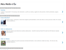 Tablet Screenshot of meumedoeeu.blogspot.com