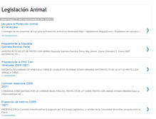 Tablet Screenshot of legislanimaliavenezuela.blogspot.com