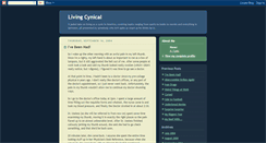 Desktop Screenshot of livingcynical.blogspot.com