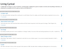 Tablet Screenshot of livingcynical.blogspot.com