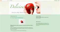 Desktop Screenshot of deliciousliving2009.blogspot.com