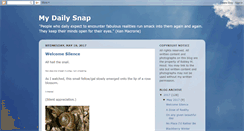 Desktop Screenshot of mydailysnap.blogspot.com