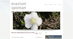 Desktop Screenshot of evaziunispontane.blogspot.com