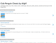 Tablet Screenshot of clubpengucheats.blogspot.com