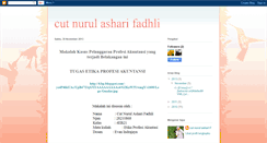 Desktop Screenshot of cutnurulasharifadhli.blogspot.com