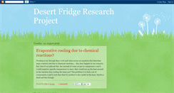 Desktop Screenshot of desert-fridge-research.blogspot.com